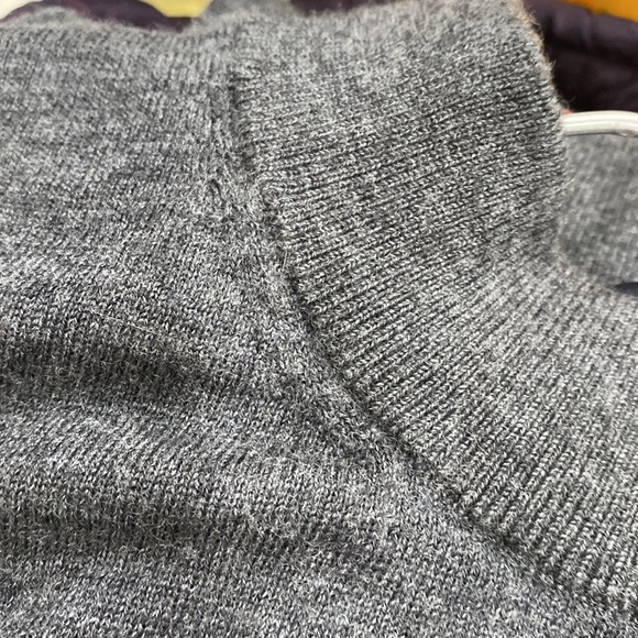 Patrick Assaraf Fine Merino Wool Heather Grey Crew Neck Sweater size XXL - Picture 11 of 11